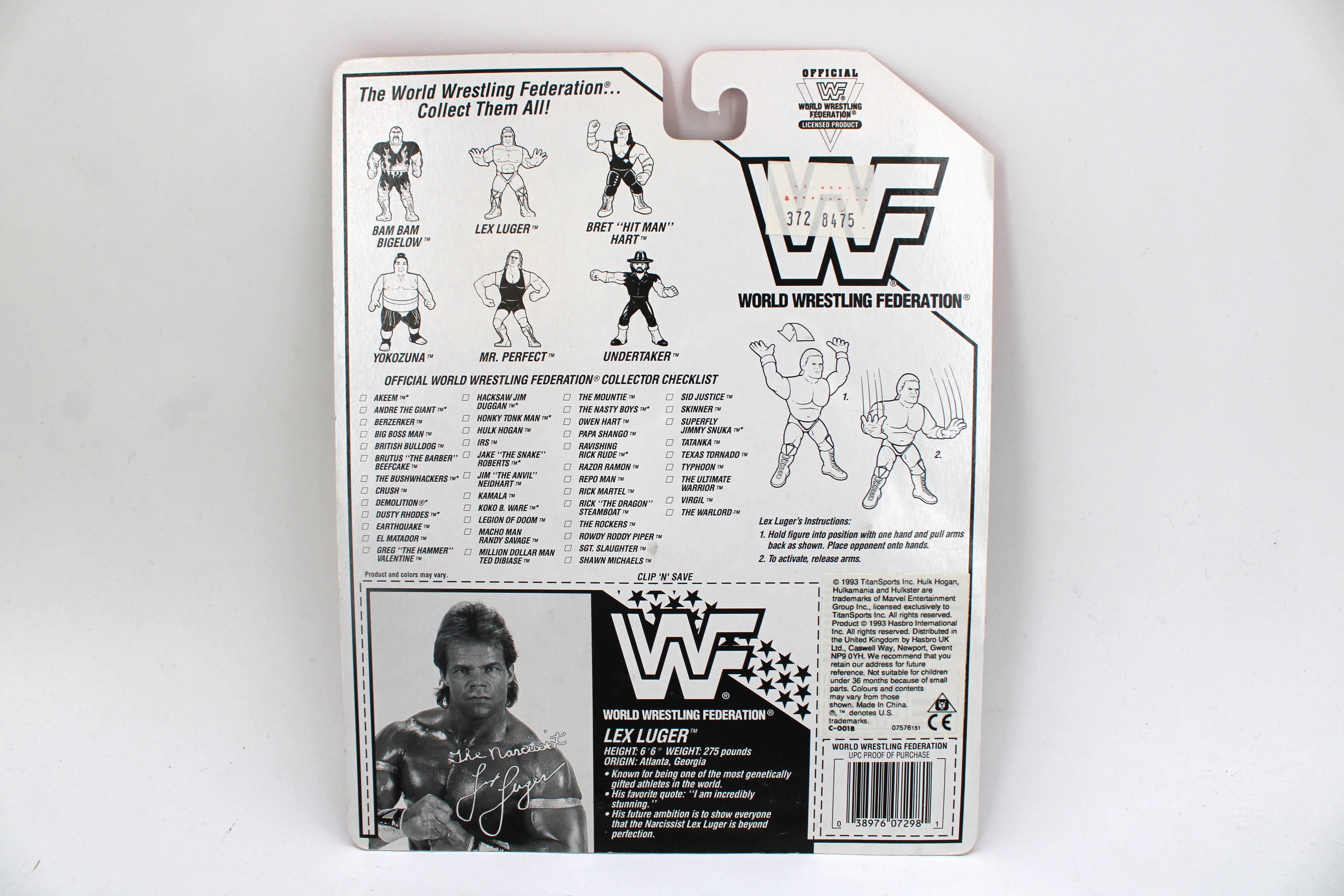 WWF Lex Luger Action Figure (1993) - view 2