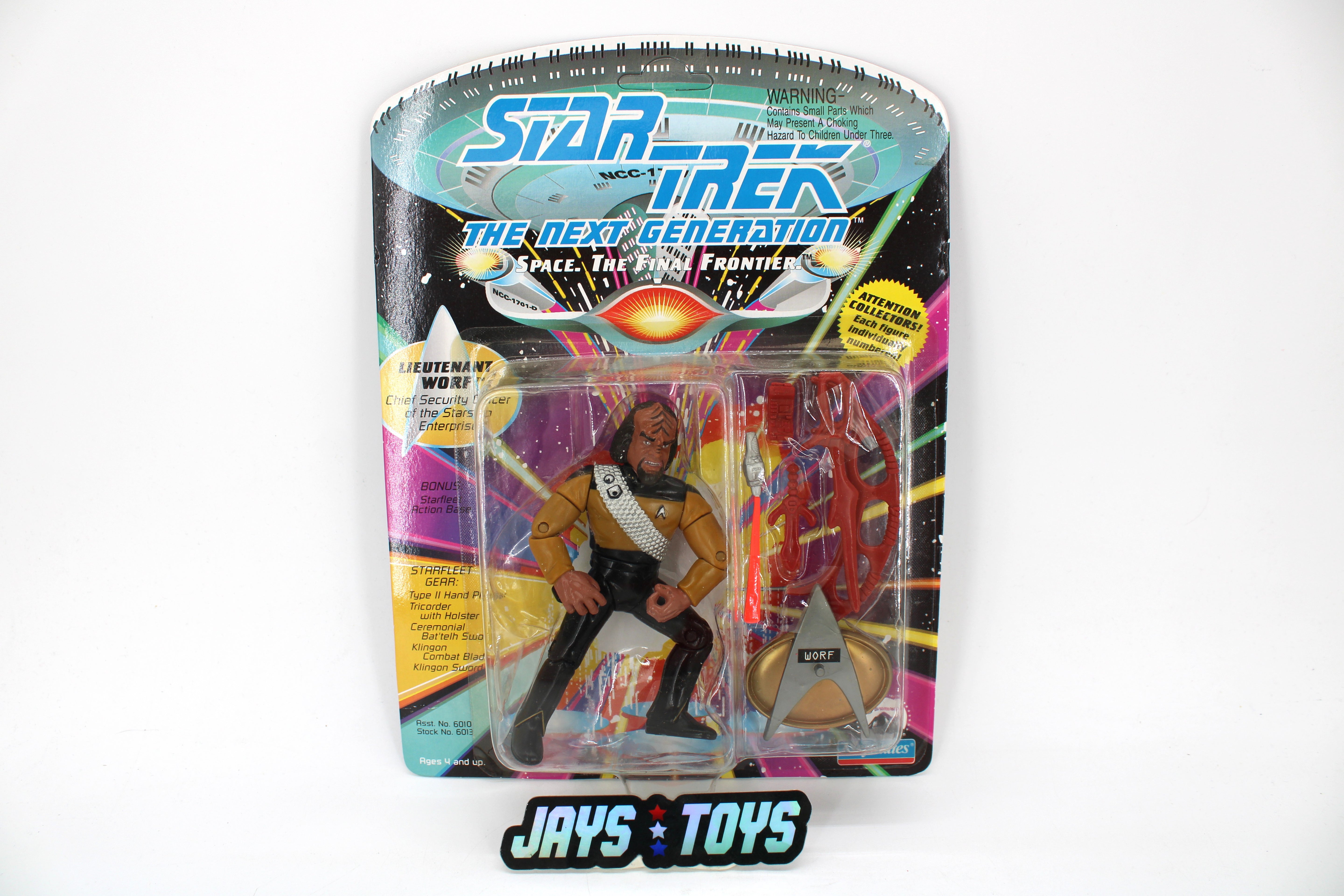 Playmates Toys Star Trek: The Next Generation Lieutenant Worf Action Figure (1992) product image