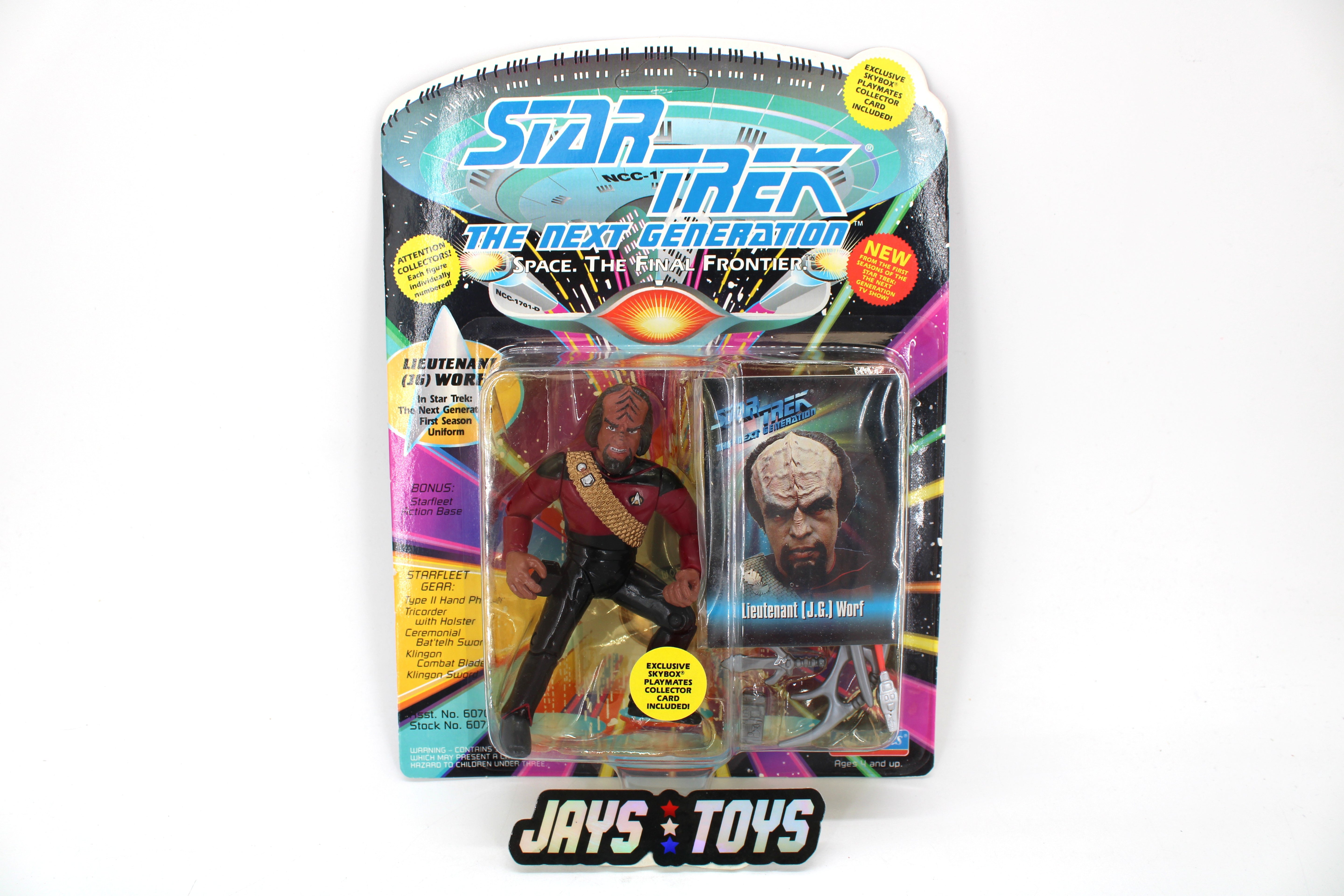 Playmates Star Trek: The Next Generation Lieutenant (JG) Worf Action Figure (1993) product image