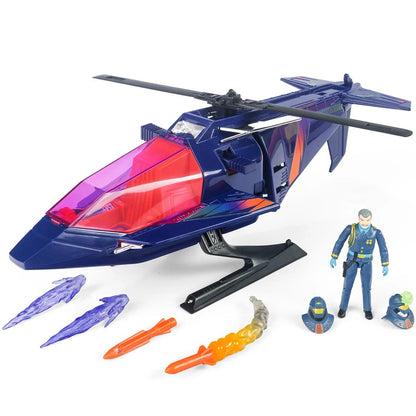 M.A.S.K. High Tech Helicopter Vehicle with Miles “Wolf” Mayhem Action Figure product image