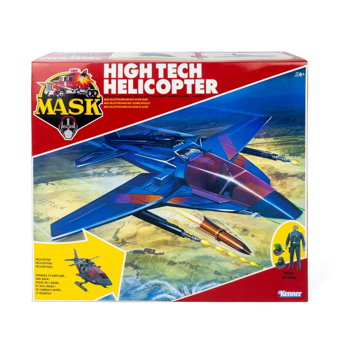 M.A.S.K. High Tech Helicopter Vehicle with Miles “Wolf” Mayhem Action Figure - view 11