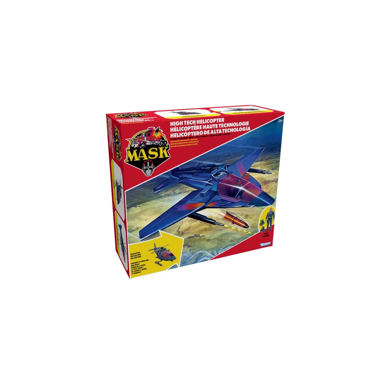 M.A.S.K. High Tech Helicopter Vehicle with Miles “Wolf” Mayhem Action Figure - view 2