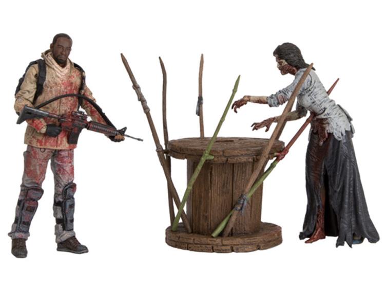 The Walking Dead Deluxe Box Set - Morgan With Walker & Trap