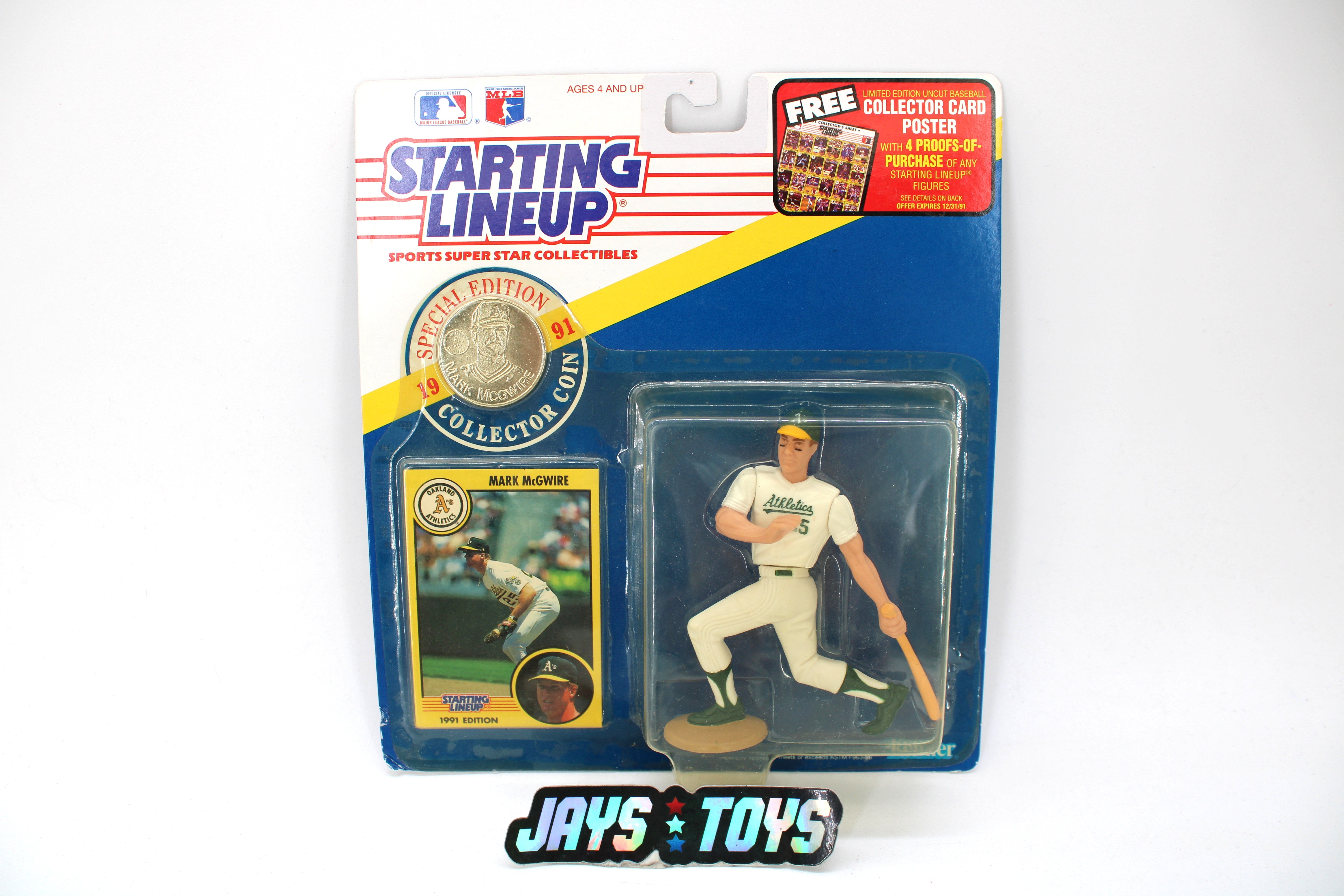 Starting Lineup Mark McGwire with Collector Coin Action Figure (1991 Kenner) product image
