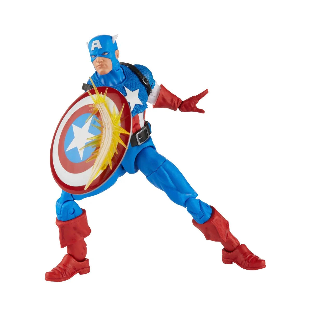 Marvel Legends 20th Anniversary Captain America 6-inch figure articulation and detail view