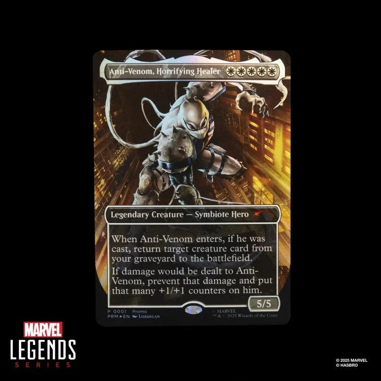 Marvel Legends Agent Anti-Venom Action Figure with Exclusive Magic The Gathering Promo Card