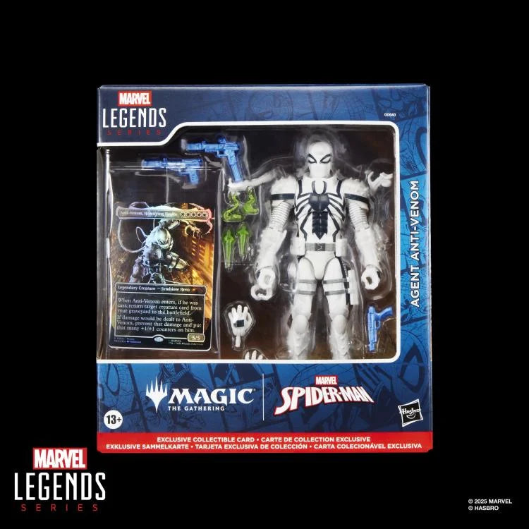 Marvel Legends Agent Anti-Venom Action Figure with Exclusive Magic The Gathering Promo Card