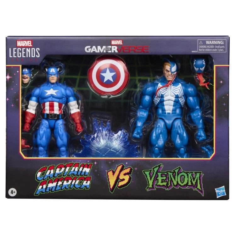 Captain America vs. Venom Marvel Legends Gamerverse Action Figure Two-Pack