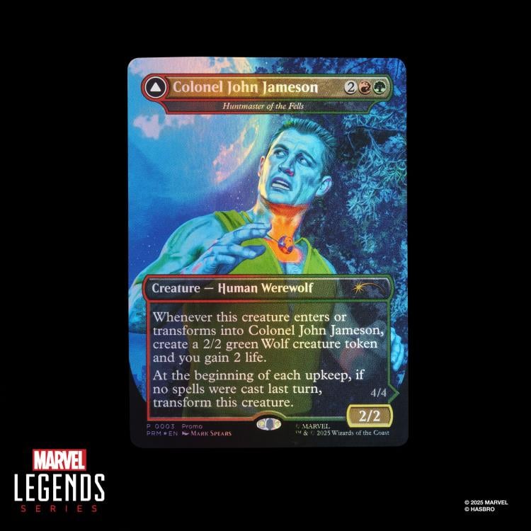 Marvel Legends Man-Wolf Action Figure with Exclusive Magic: The Gathering Promo Card