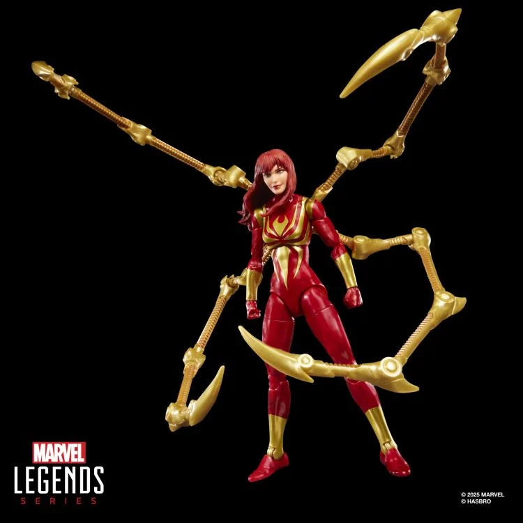 Marvel Legends Mary Jane Watson (Iron Spider) Action Figure with Exclusive Magic: The Gathering Promo Card