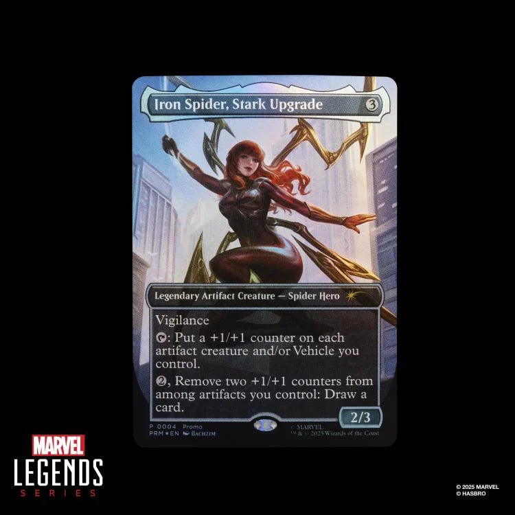 Marvel Legends Mary Jane Watson (Iron Spider) Action Figure with Exclusive Magic: The Gathering Promo Card