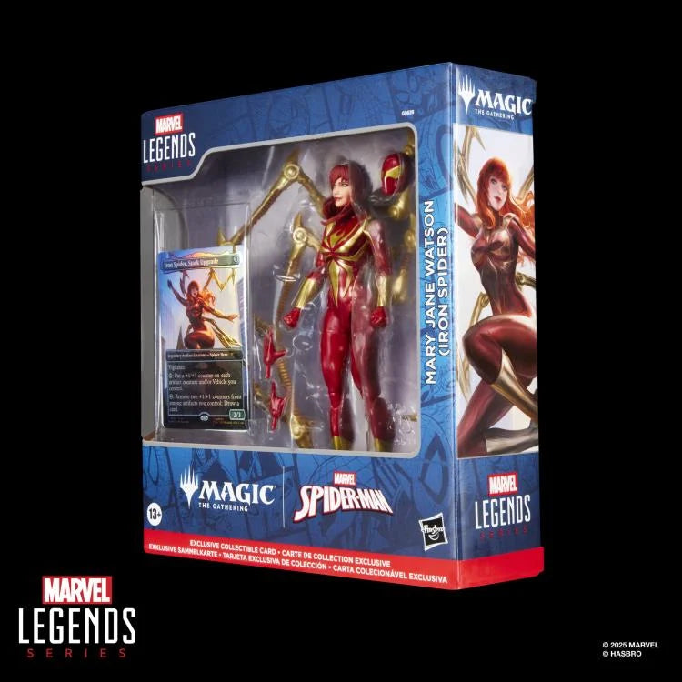 Marvel Legends Mary Jane Watson (Iron Spider) Action Figure with Exclusive Magic: The Gathering Promo Card
