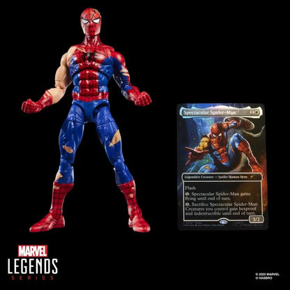 Marvel Legends Spider-Man Action Figure with Exclusive Magic The Gathering Promo Card