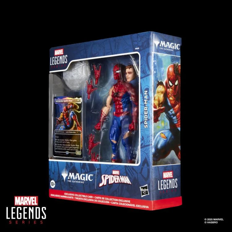 Marvel Legends Spider-Man Action Figure with Exclusive Magic The Gathering Promo Card