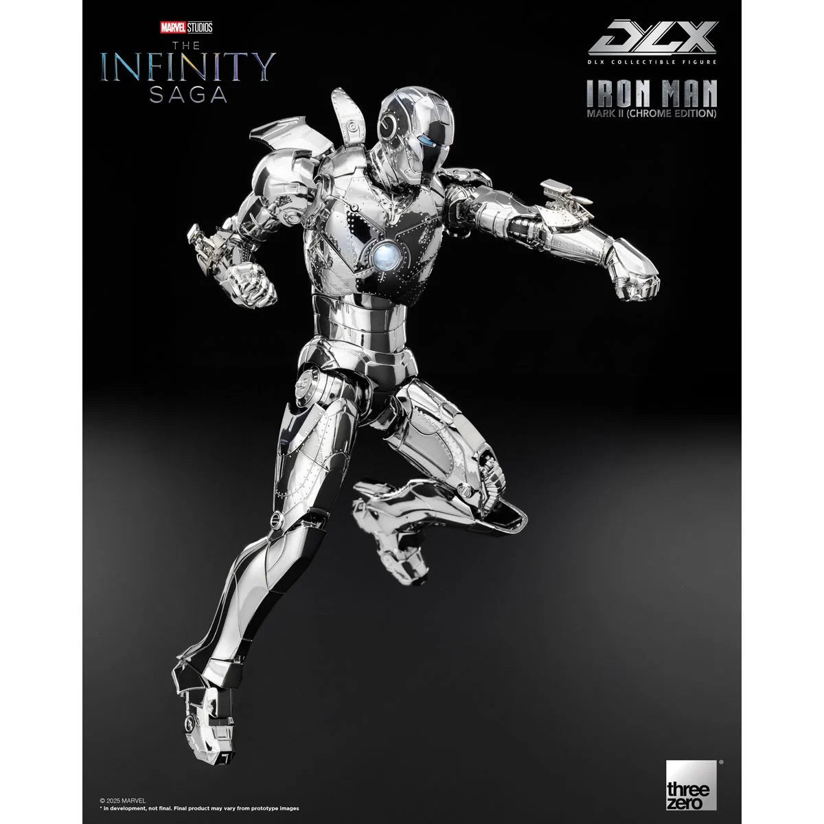 Marvel: The Infinity Saga DLX Iron Man Mark 2 (Chrome Edition) 1/12 Scale Action Figure - view 8