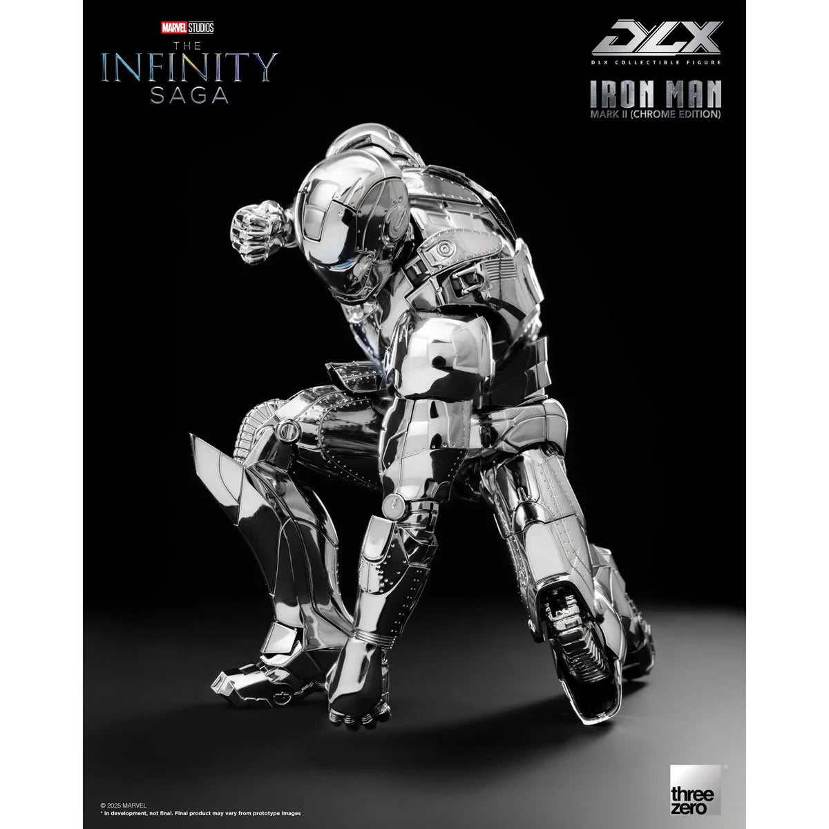 Marvel: The Infinity Saga DLX Iron Man Mark 2 (Chrome Edition) 1/12 Scale Action Figure - view 9