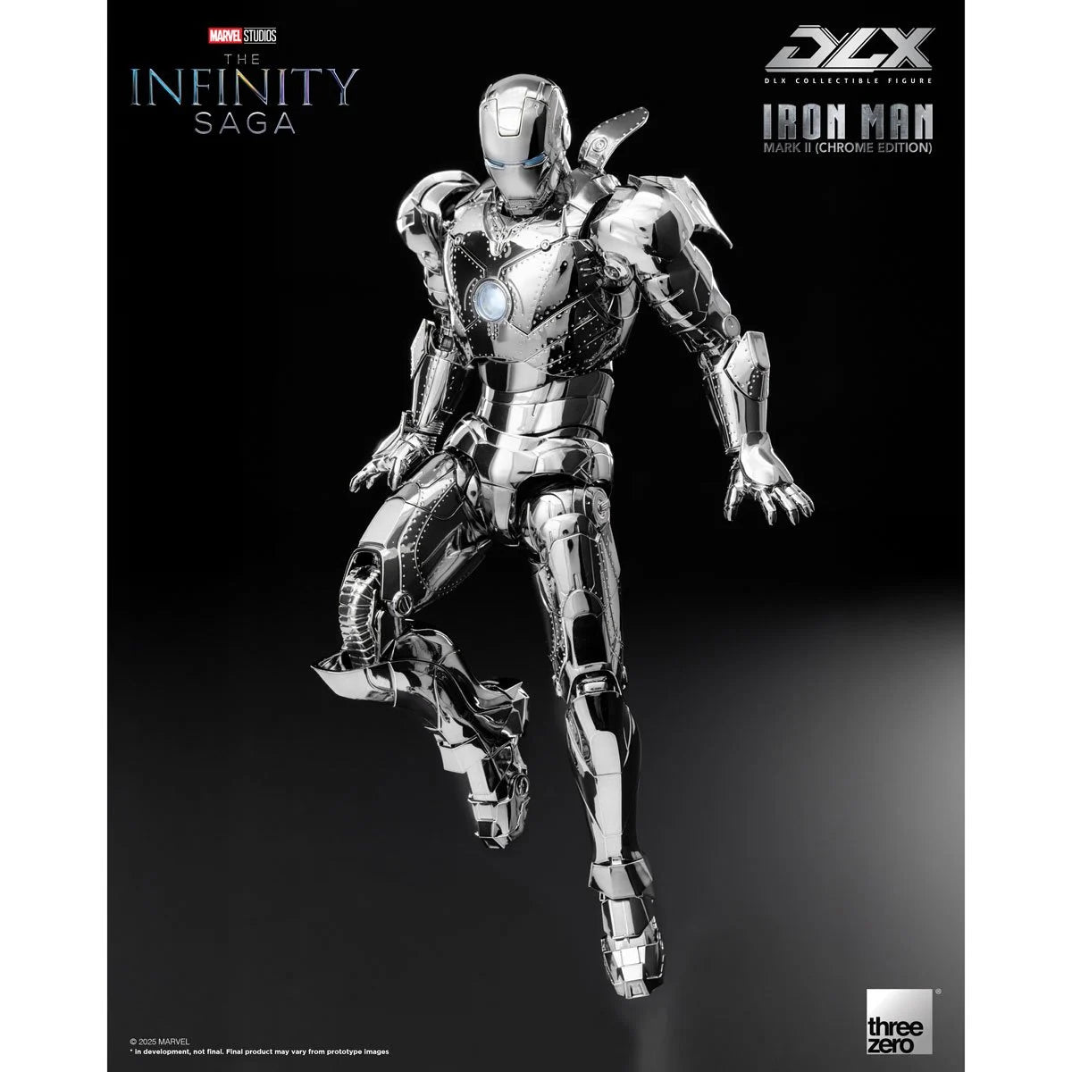 Marvel: The Infinity Saga DLX Iron Man Mark 2 (Chrome Edition) 1/12 Scale Action Figure product image