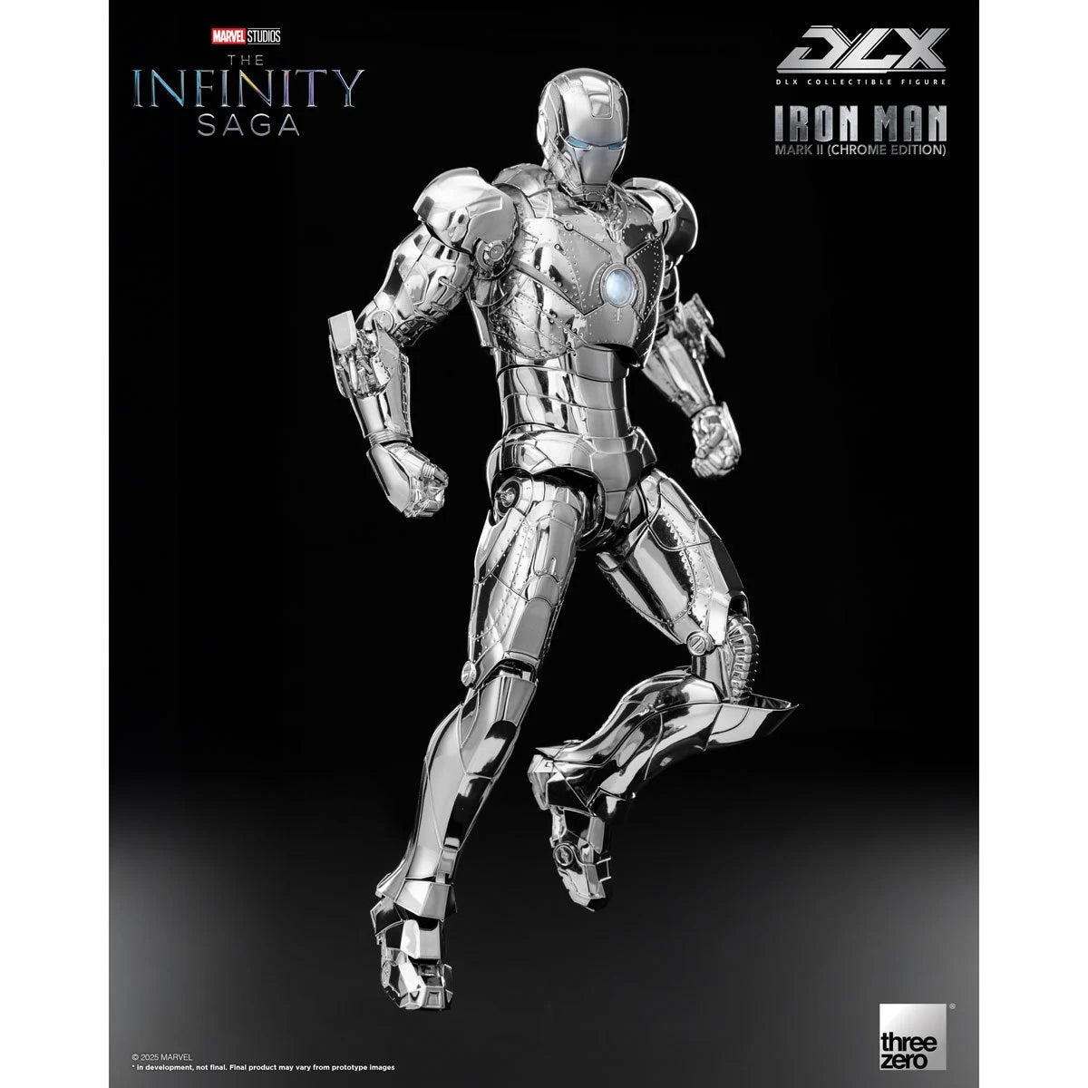 Marvel: The Infinity Saga DLX Iron Man Mark 2 (Chrome Edition) 1/12 Scale Action Figure - view 6