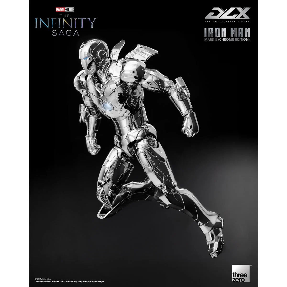 Marvel: The Infinity Saga DLX Iron Man Mark 2 (Chrome Edition) 1/12 Scale Action Figure - view 7