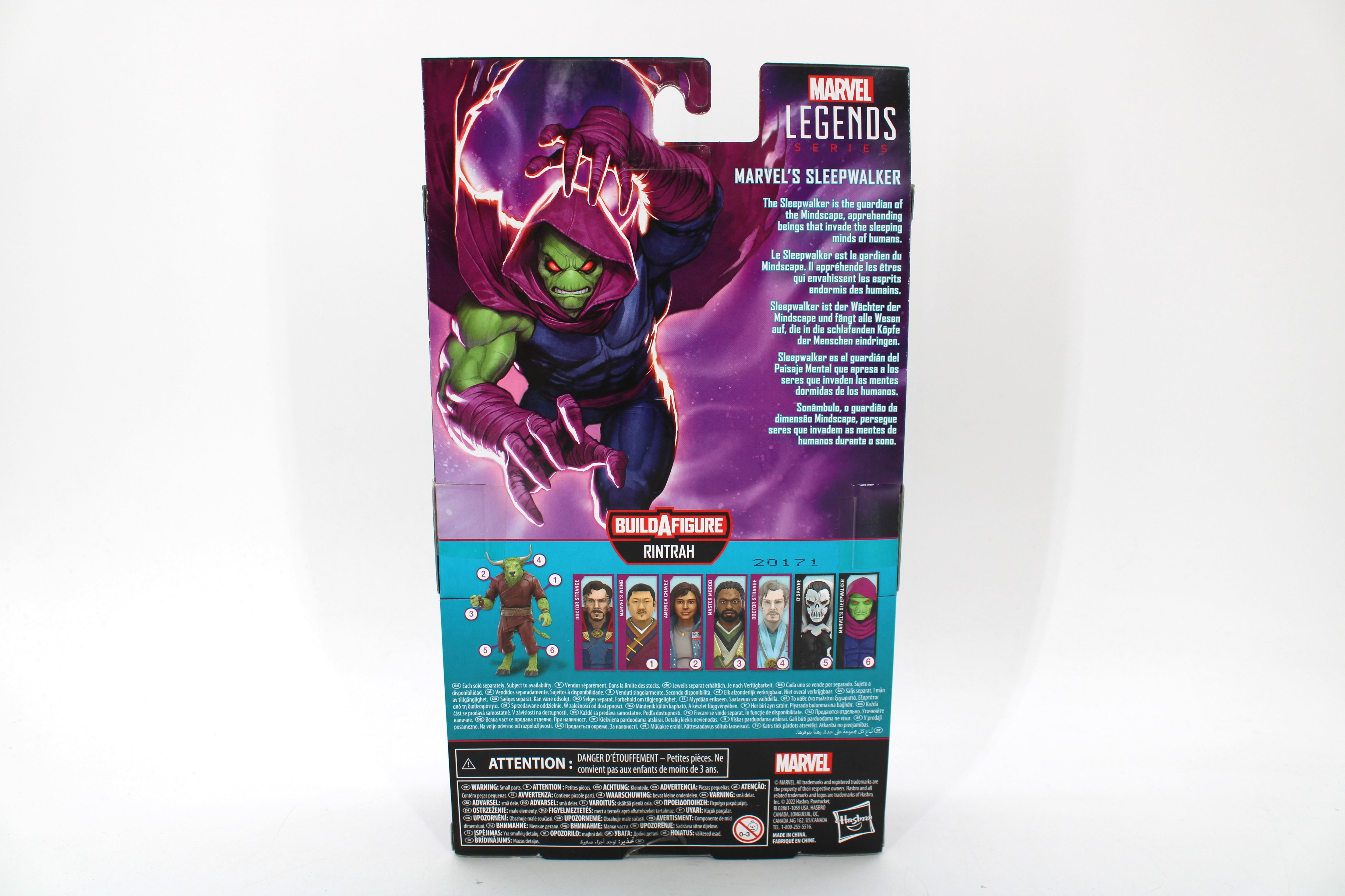 Marvel Legends Series Sleepwalker Action Figure with Rintrah Build-A-Figure Piece (2022 Hasbro) - view 2