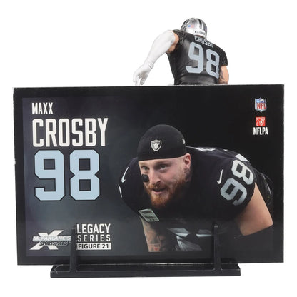 Maxx Crosby (Black Jersey) - Las Vegas Raiders NFL SportsPicks 2024 Posed Figure