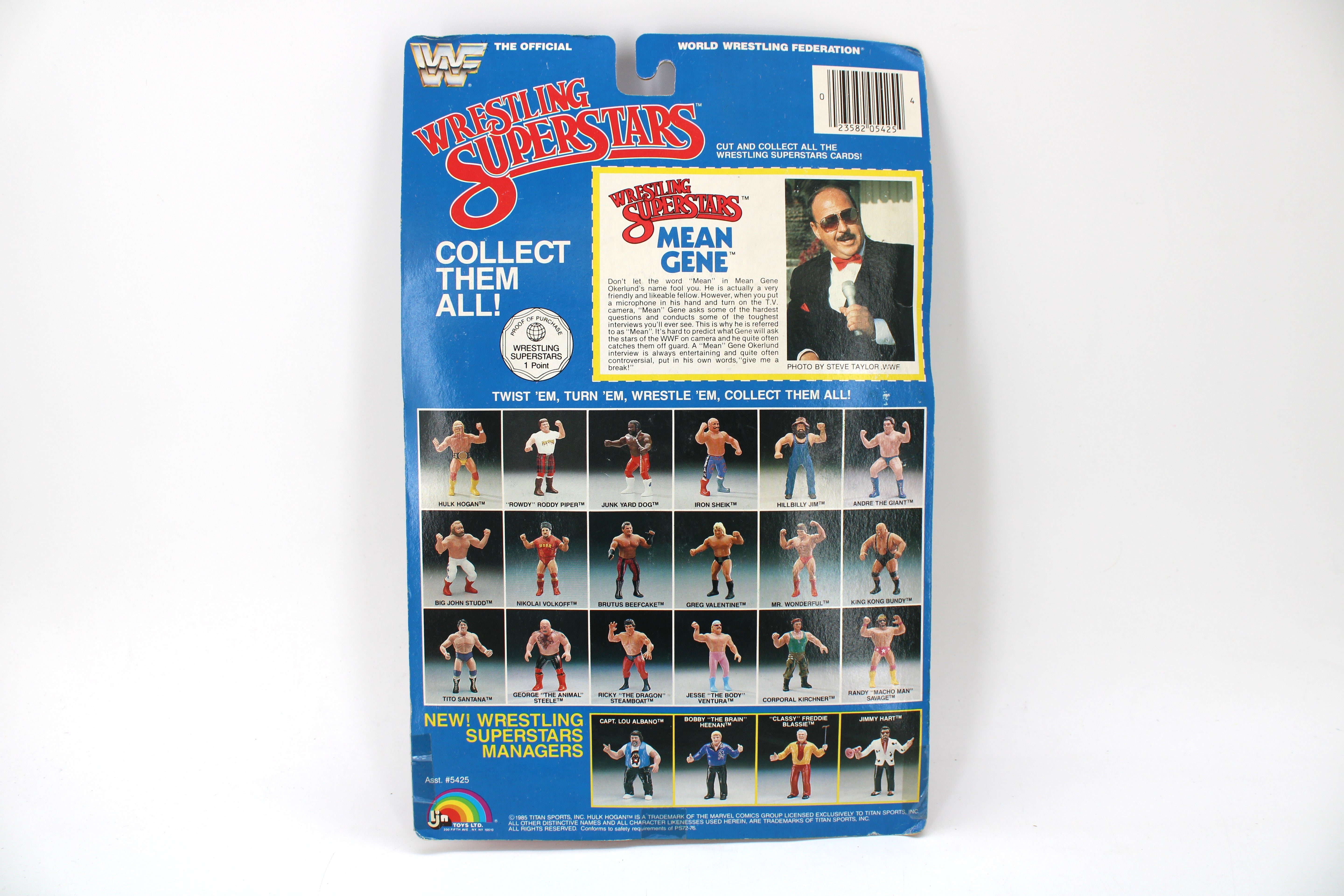 WWF Wrestling Superstars Mean Gene Okerlund Action Figure (1985) - view 2