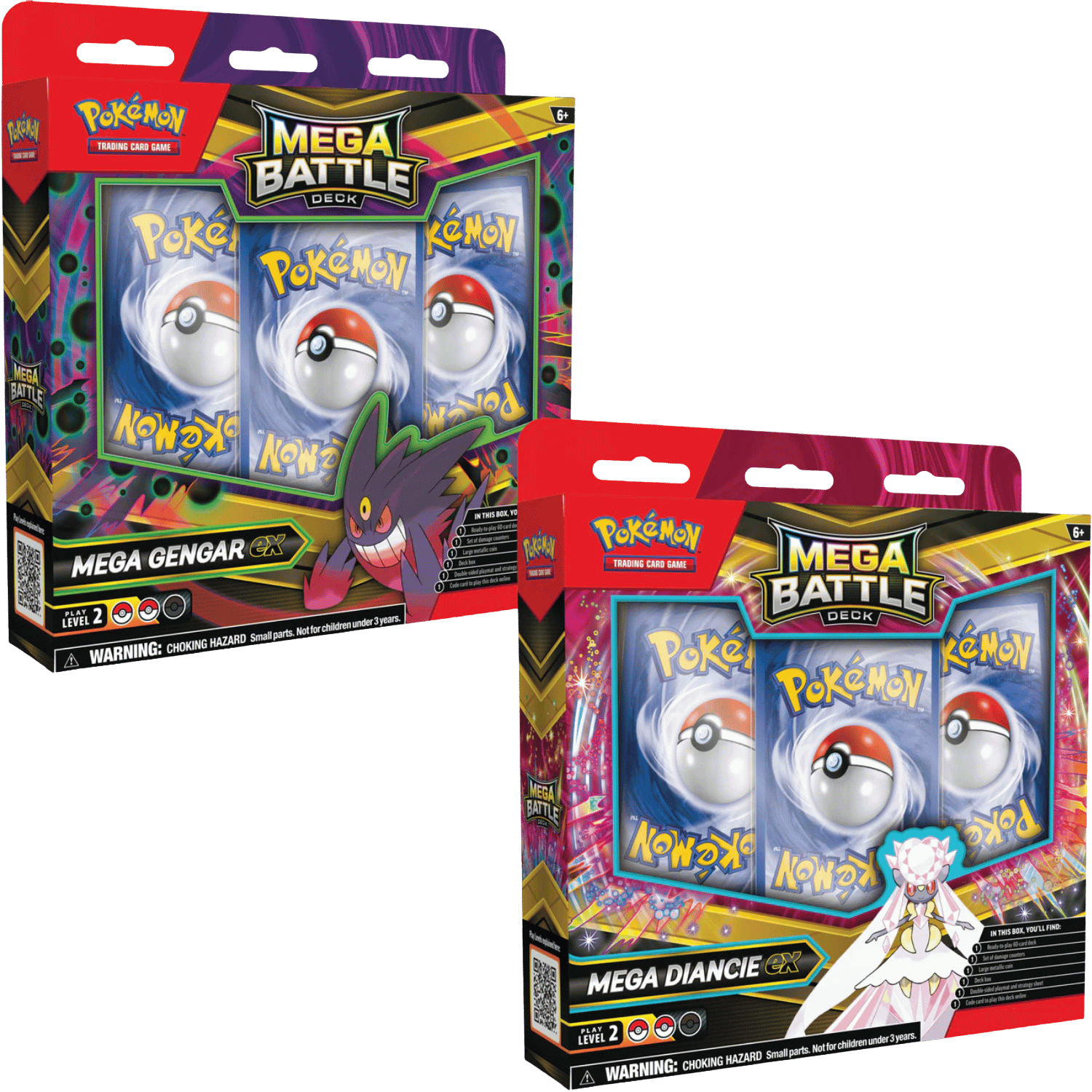 Pokemon TCG: Mega Gengar ex & Mega Diancie ex Battle Deck Set