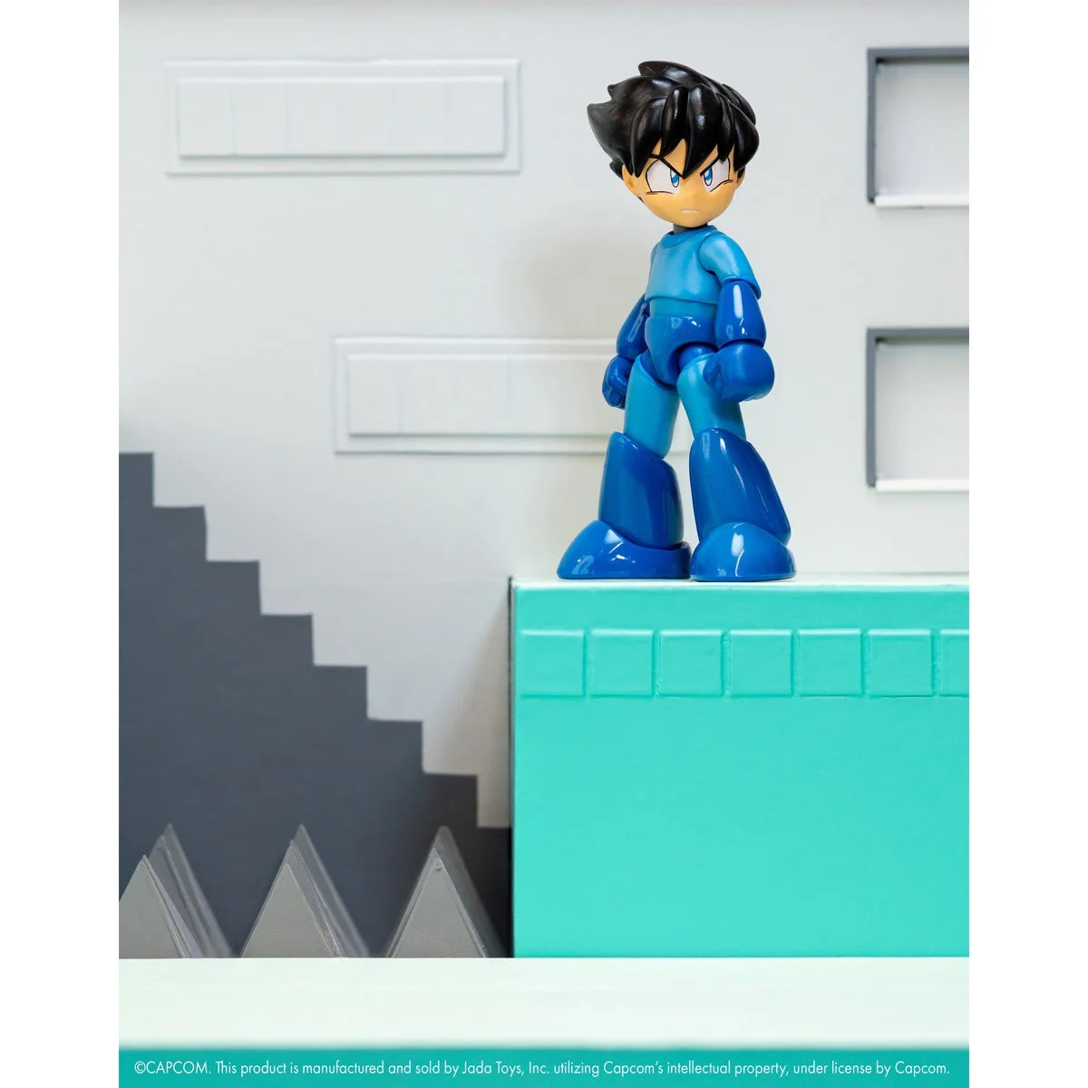 Mega Man Deluxe 1/12 scale action figure articulation and pose detail view