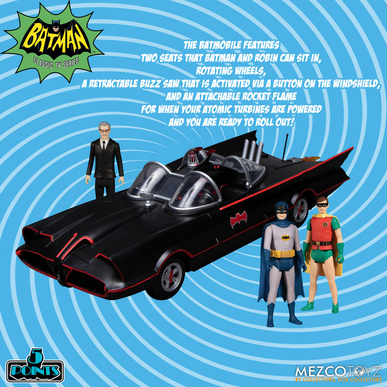 Mezco Toyz - Batman (1966) 5 Points Deluxe Boxed Set