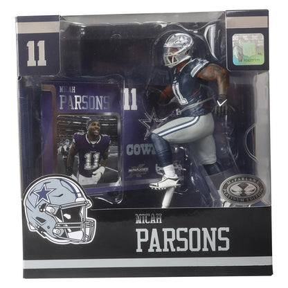 Micah Parsons (Navy Jersey) Platinum Chase - Dallas Cowboys NFL SportsPicks 2024 Posed Figure