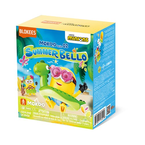 Minions Mokoo 02 Summer Bello Blind Box Mini Model Kit Case of 6