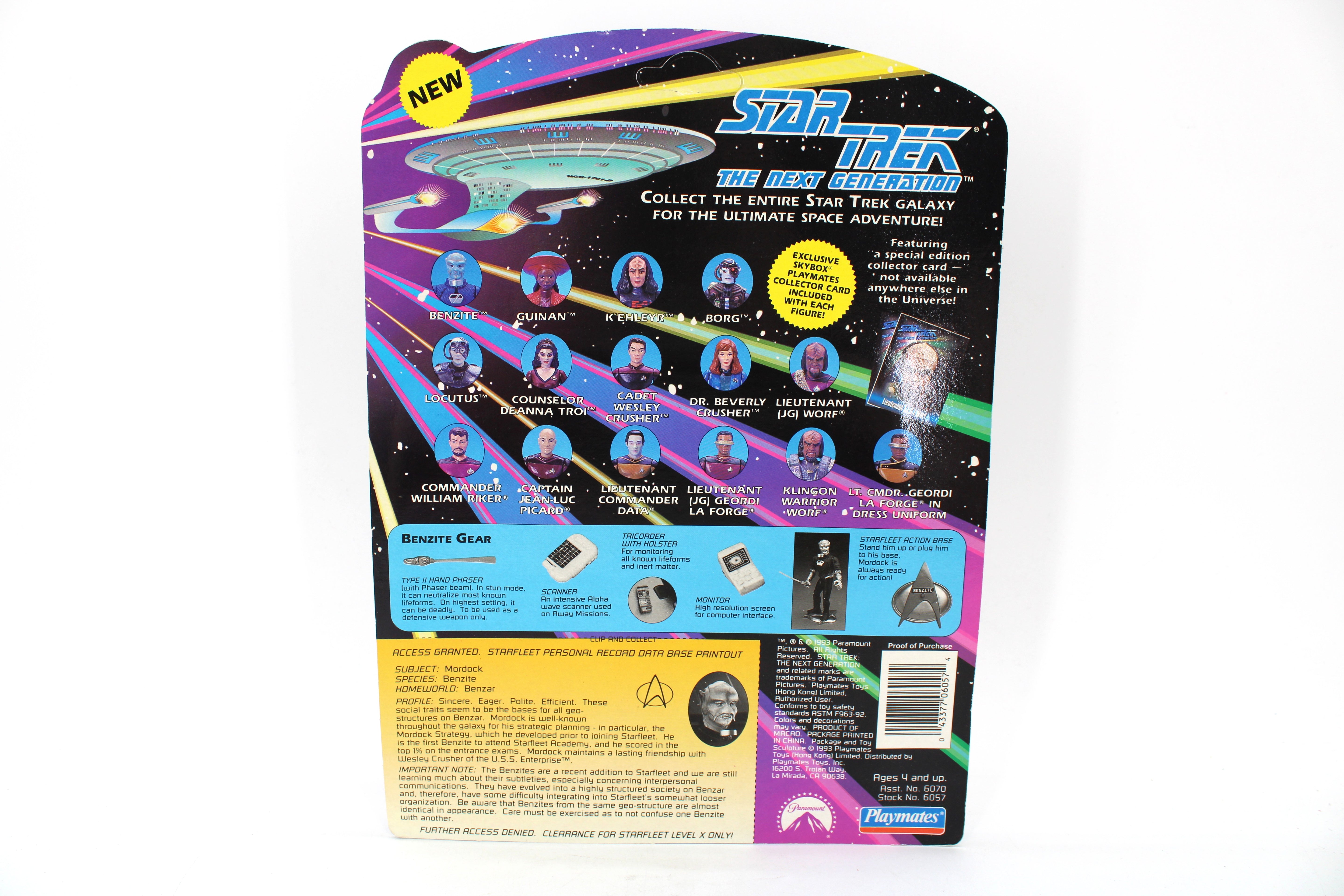 Playmates Toys Star Trek The Next Generation Mordock the Benzite Action Figure (1993) - view 2