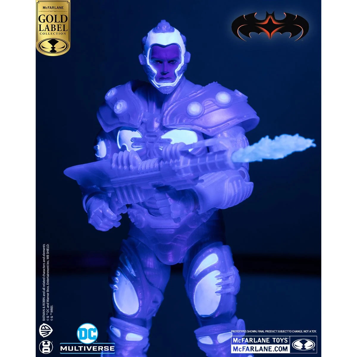Mr. Freeze (Black Light) DC Multiverse Batman and Robin Gold Label Action Figure