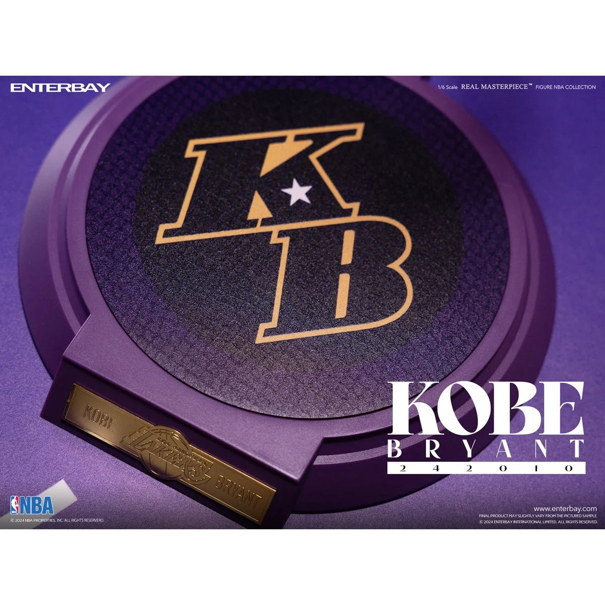 Kobe Bryant NBA Los Angeles Lakers 242010 Real Masterpiece Action Figure