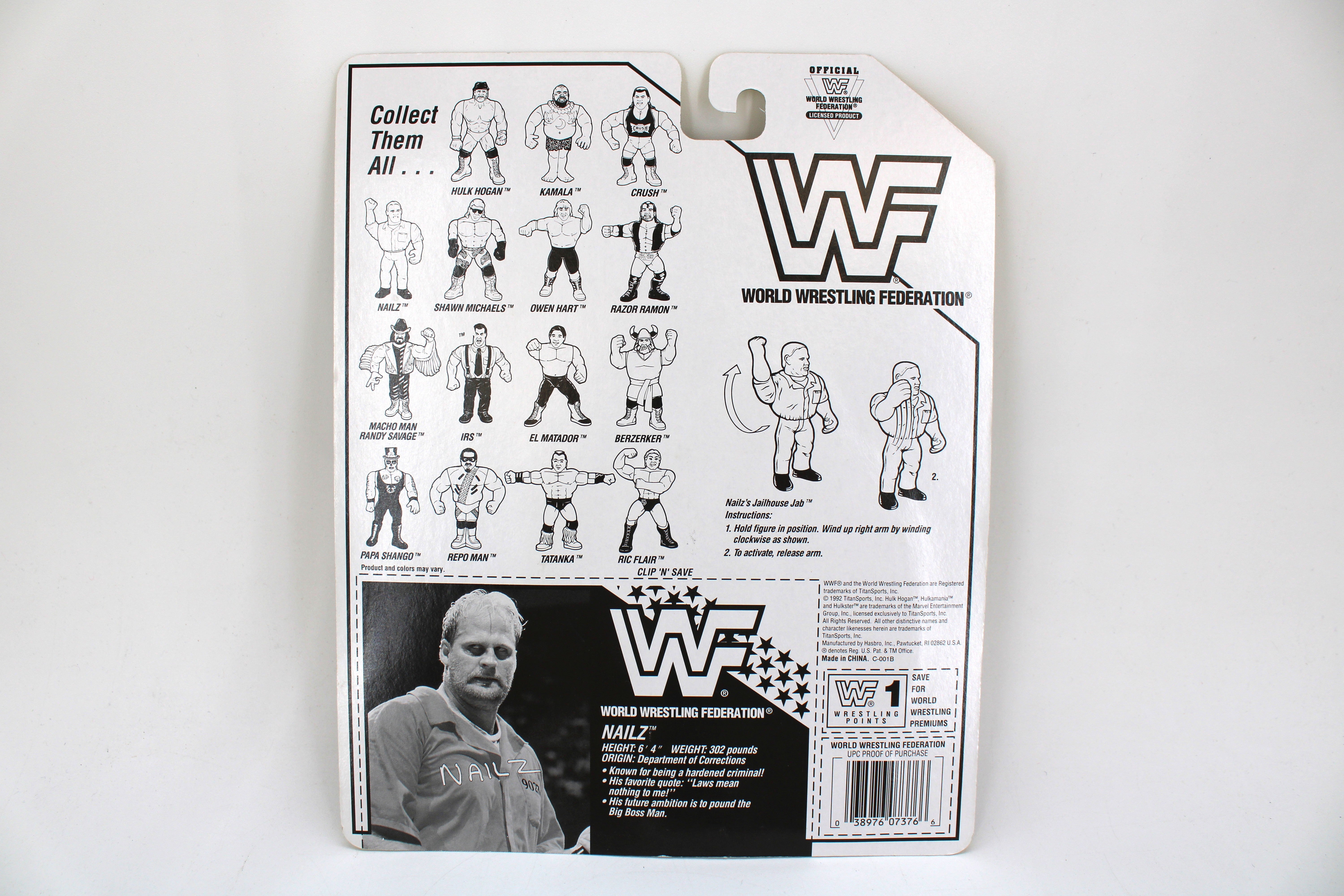 Nailz WWF 4.5-Inch Action Figure | Jay's Toys
