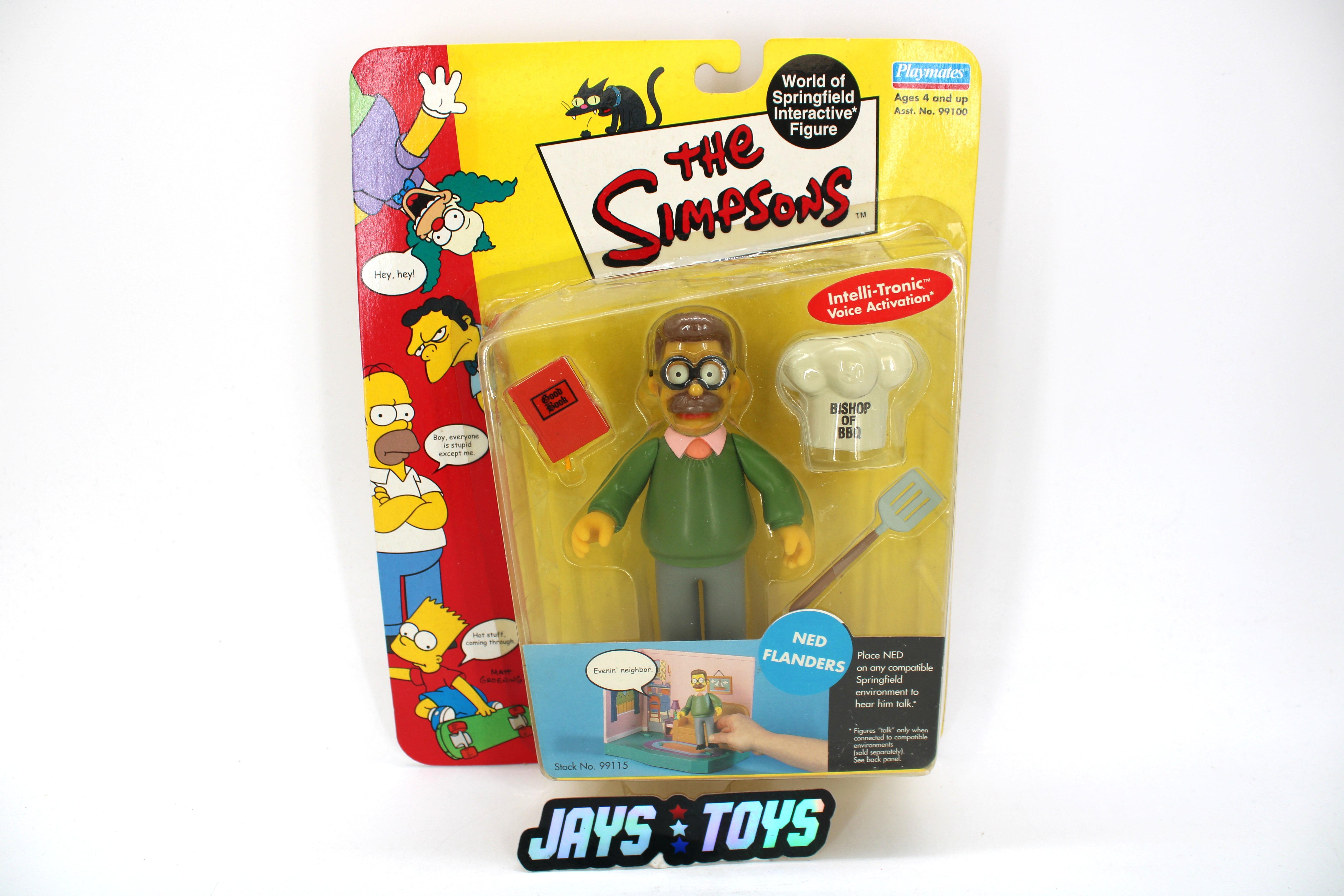 The Simpsons: World of Springfield Ned Flanders Action Figure (2000 Playmates Toys) product image