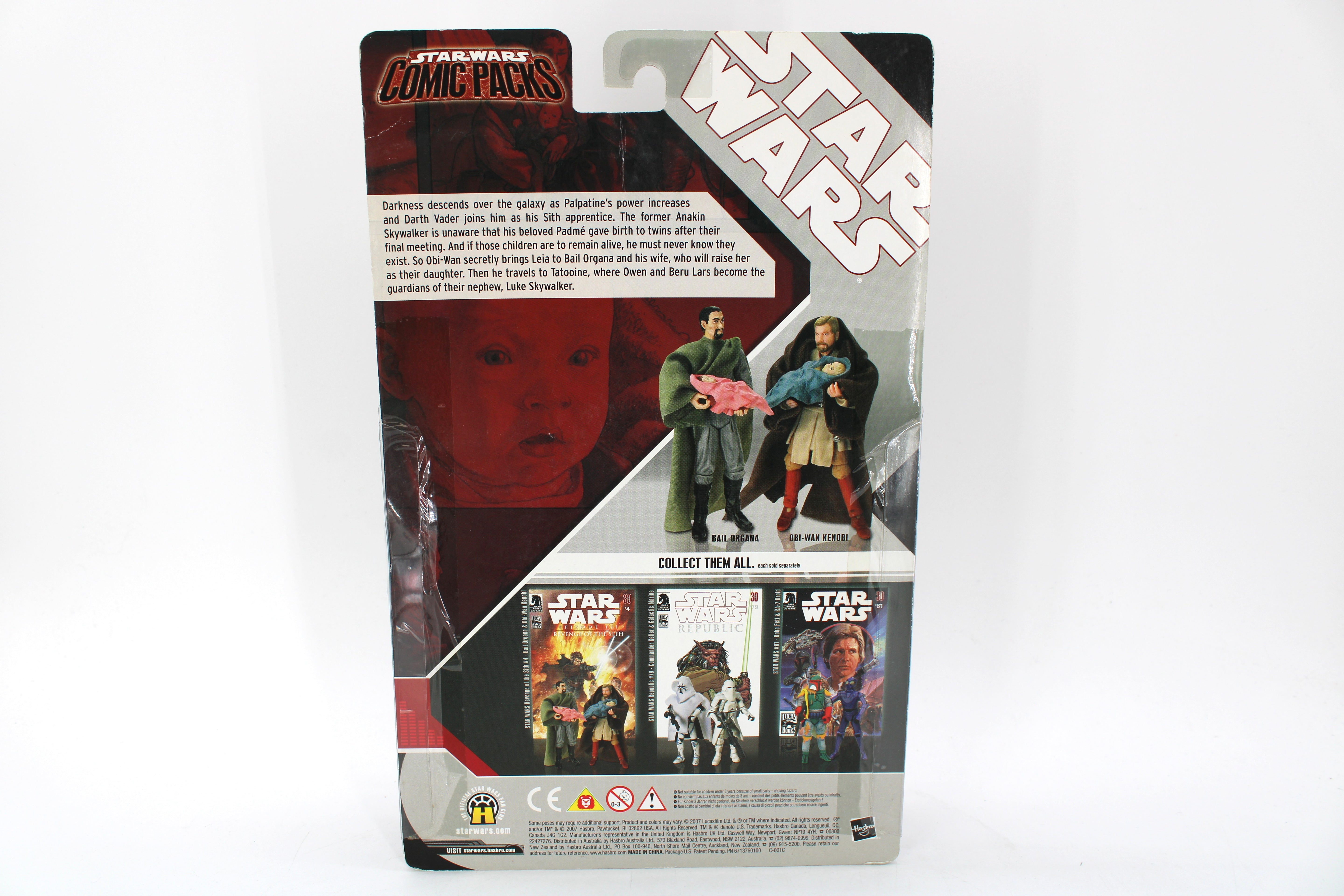 Star Wars Comic Packs Obi-Wan Kenobi & Bail Organa Action Figures (2007) - view 2