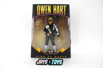AEW Owen Hart King of Harts Action Figure – Luminaries Collection (2022 Jazwares) product image