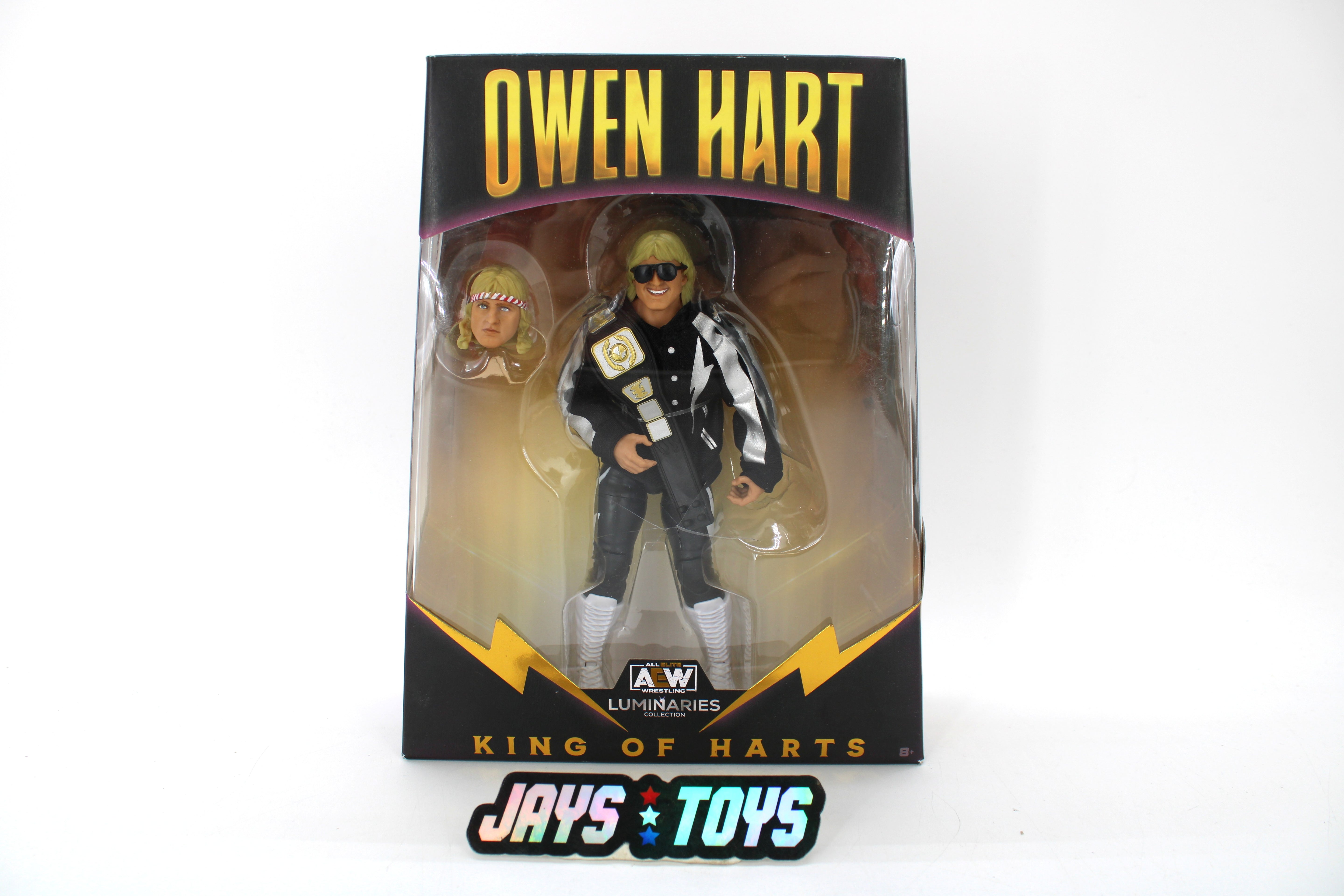 AEW Owen Hart King of Harts Action Figure – Luminaries Collection (2022 Jazwares) product image