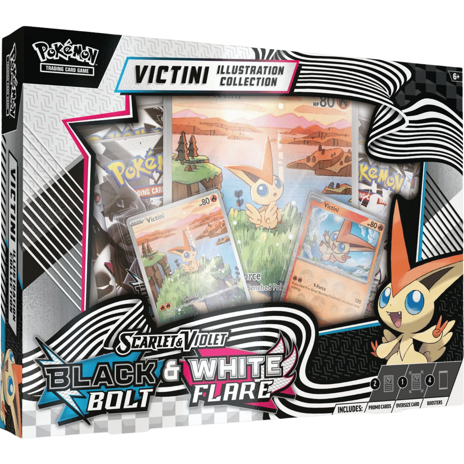 Pokemon TCG: Black Bolt & White Flare Victini Illustration Collection