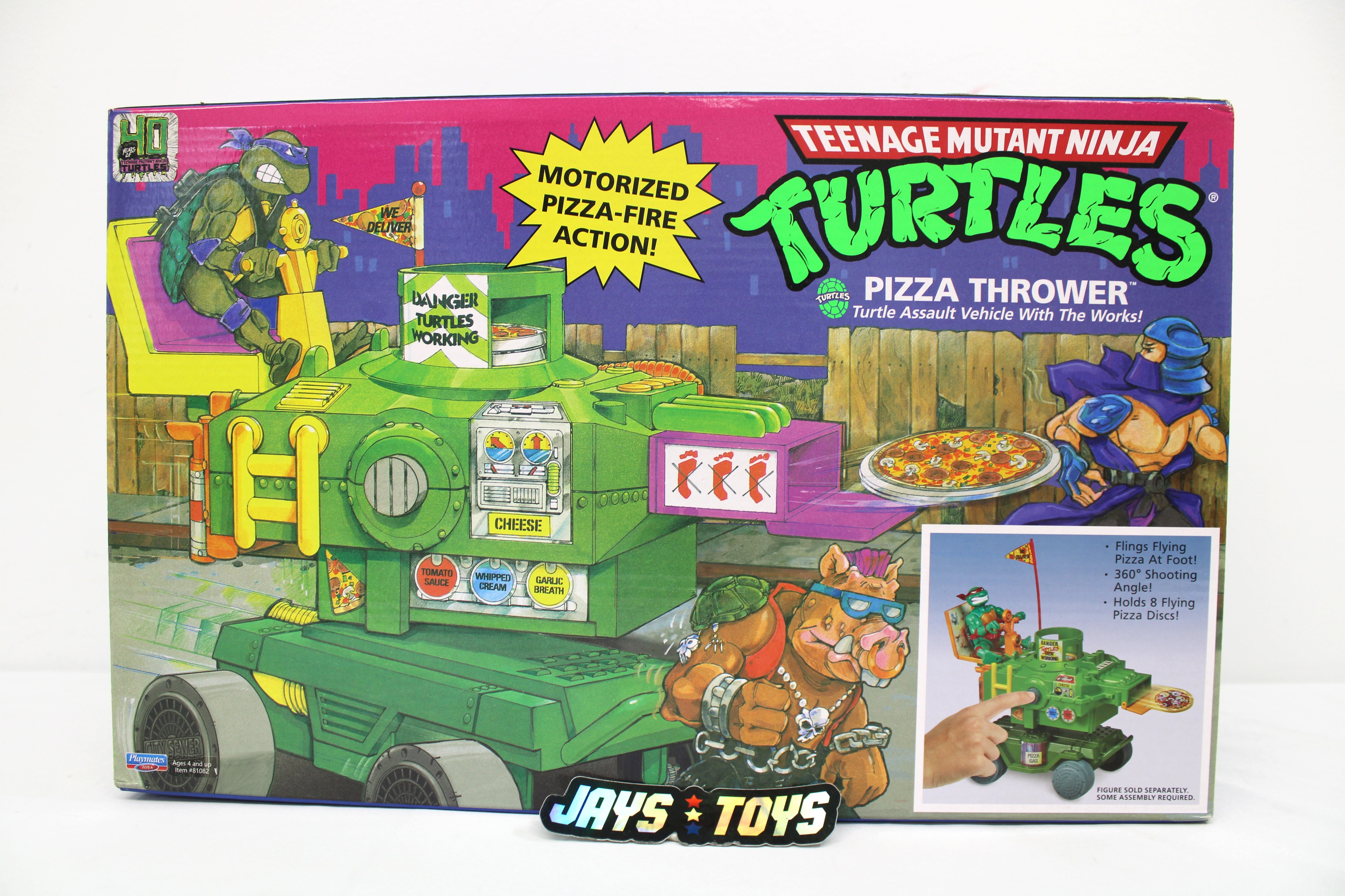 Teenage Mutant Ninja Turtles Pizza Thrower Vehicle (2024 Playmates Toys) product image