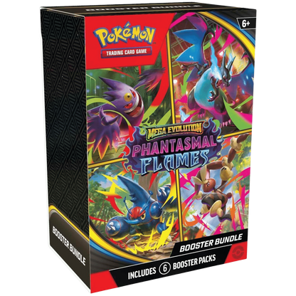 Pokemon TCG: ME02 Phantasmal Flames Booster Bundle (6 Booster Packs)