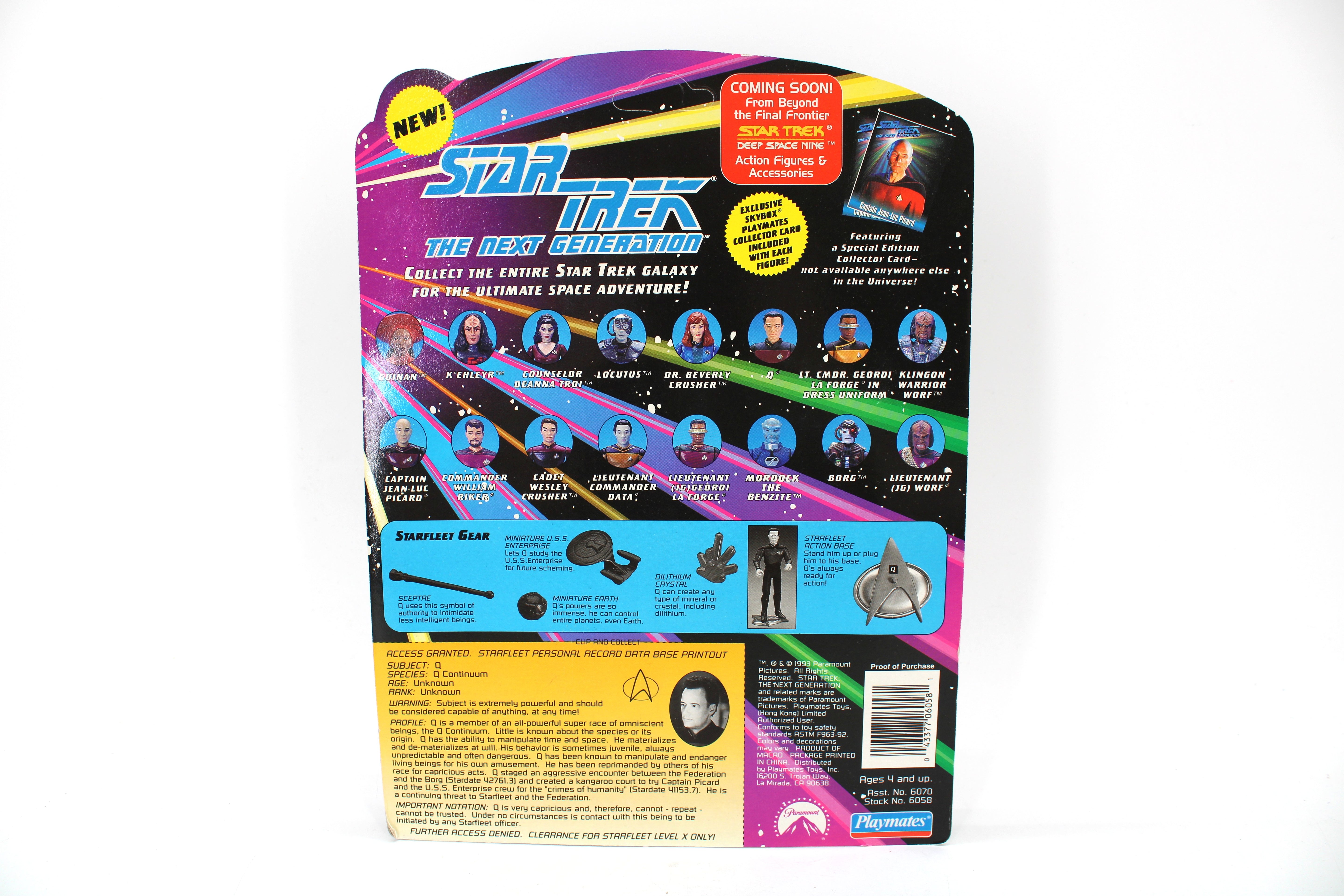 Playmates Toys Star Trek The Next Generation Q Action Figure (1993) - view 2