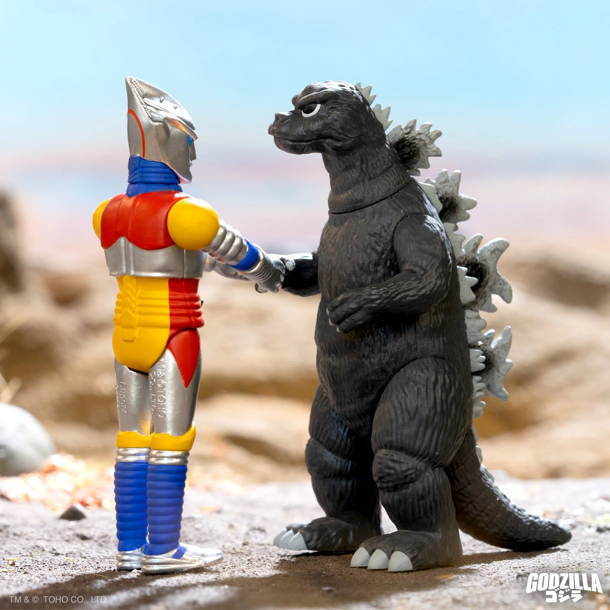 Super 7 - Godzilla & Jet Jaguar Shaking Hands (2 Pack) | Jay's CD