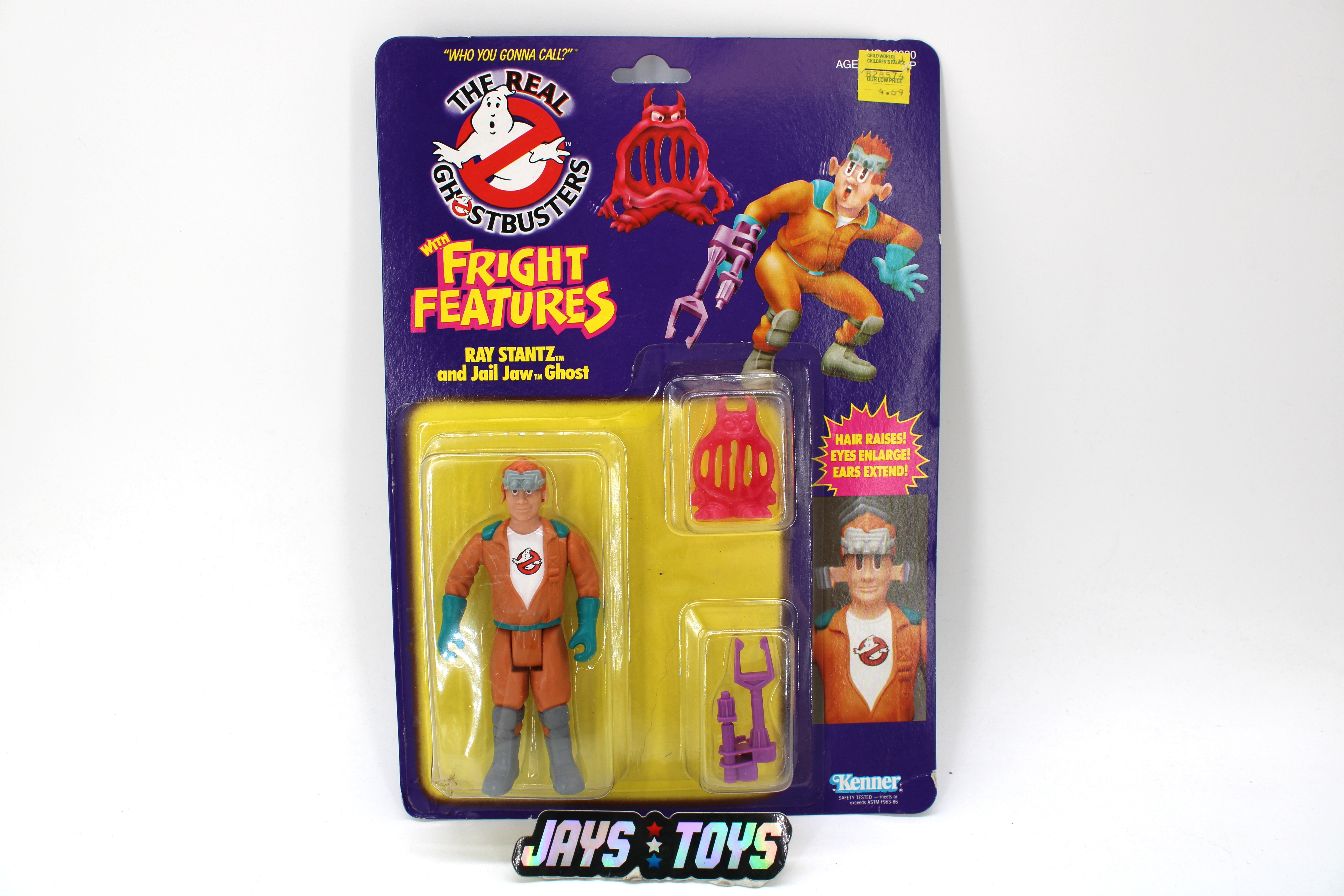 The Real Ghostbusters Ray Stantz with Fright Features Action Figure (1986 Kenner) product image
