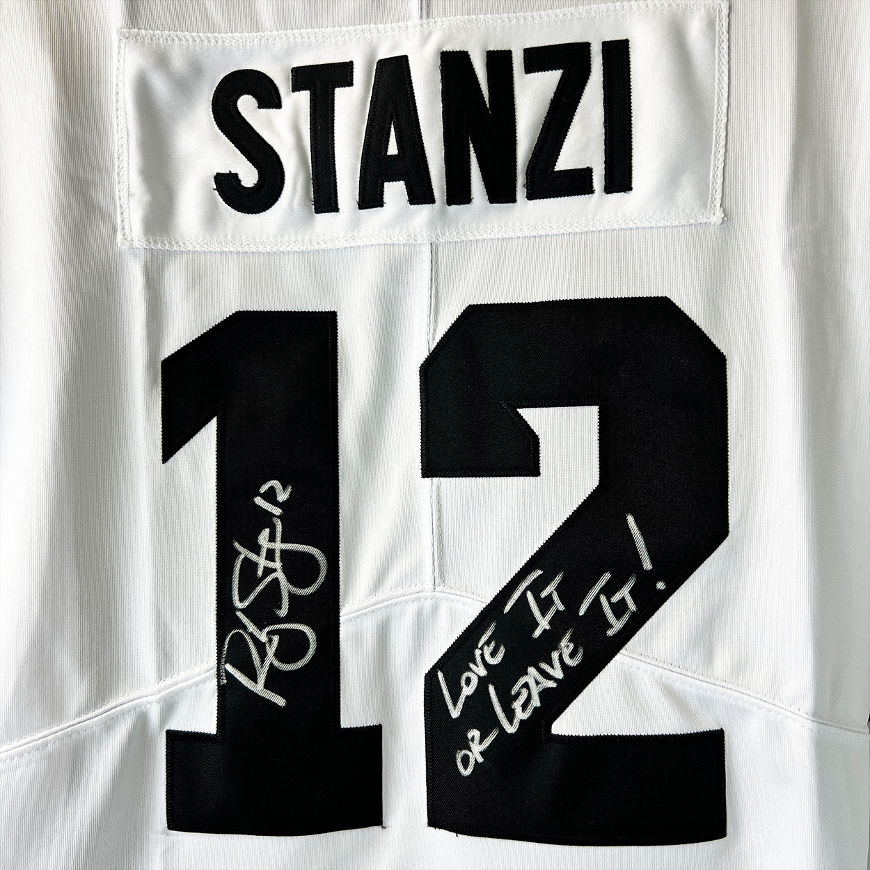 Ricky Stanzi Autographed White Iowa Hawkeyes Jersey