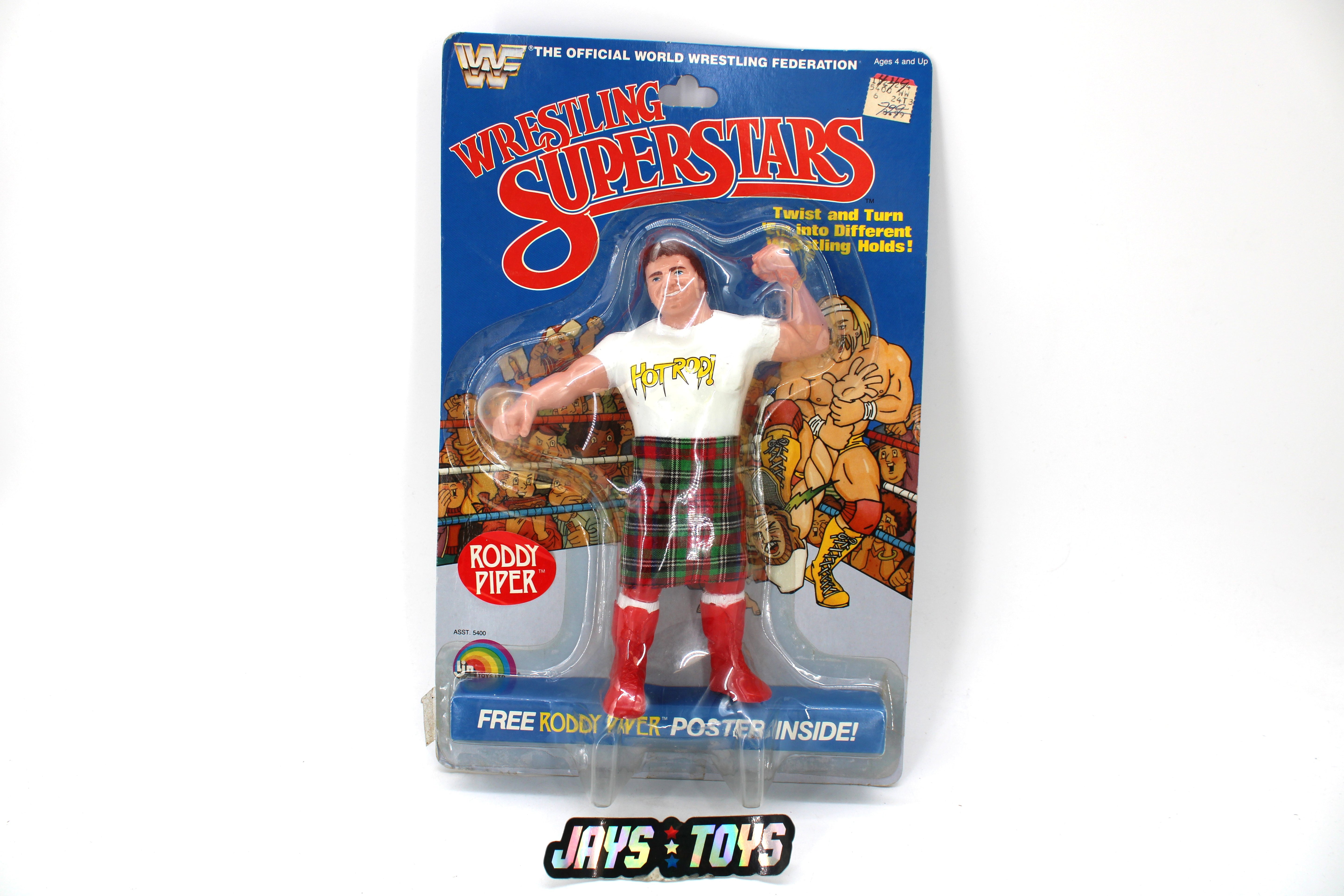 WWF Wrestling Superstars Rowdy Roddy Piper Action Figure (1985) product image