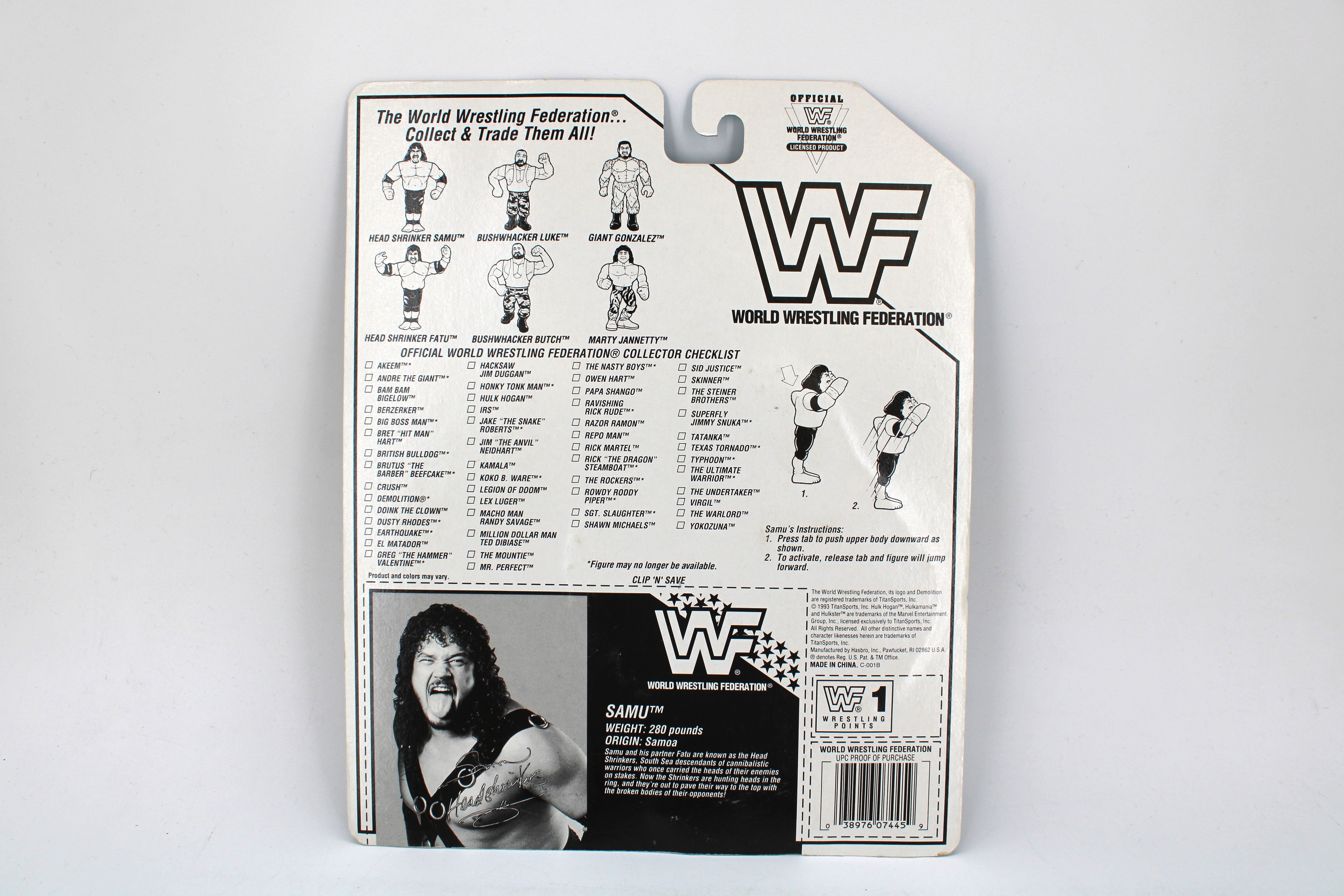 Samu WWF 5-Inch Action Figure | Jay's Toys