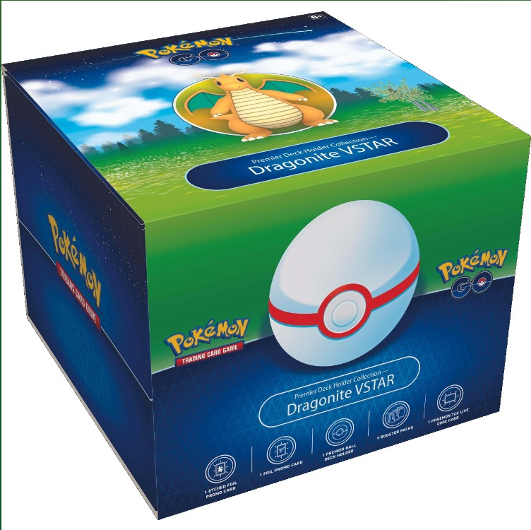 Pokemon: Pokemon Go - Dragonite VSTAR - Premier Deck Holder Collection
