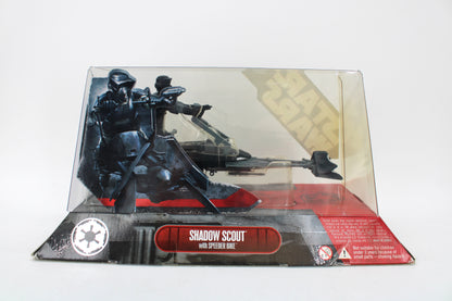 Star Wars Shadow Scout Trooper with Speeder Bike Action Figure (2007) - view 2